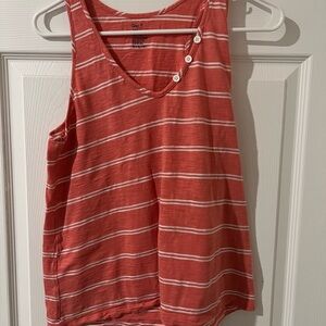 GAP White and Orange Tank Top